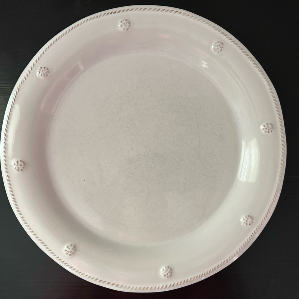 (Set of 2) Juliska Berry & Thread Whitewash Dinner Plates